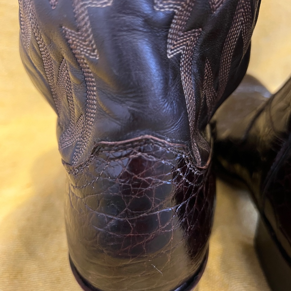 Rare Exotic Pre-Ban Justin Sea Turtle Boots - Picture 10 of 16